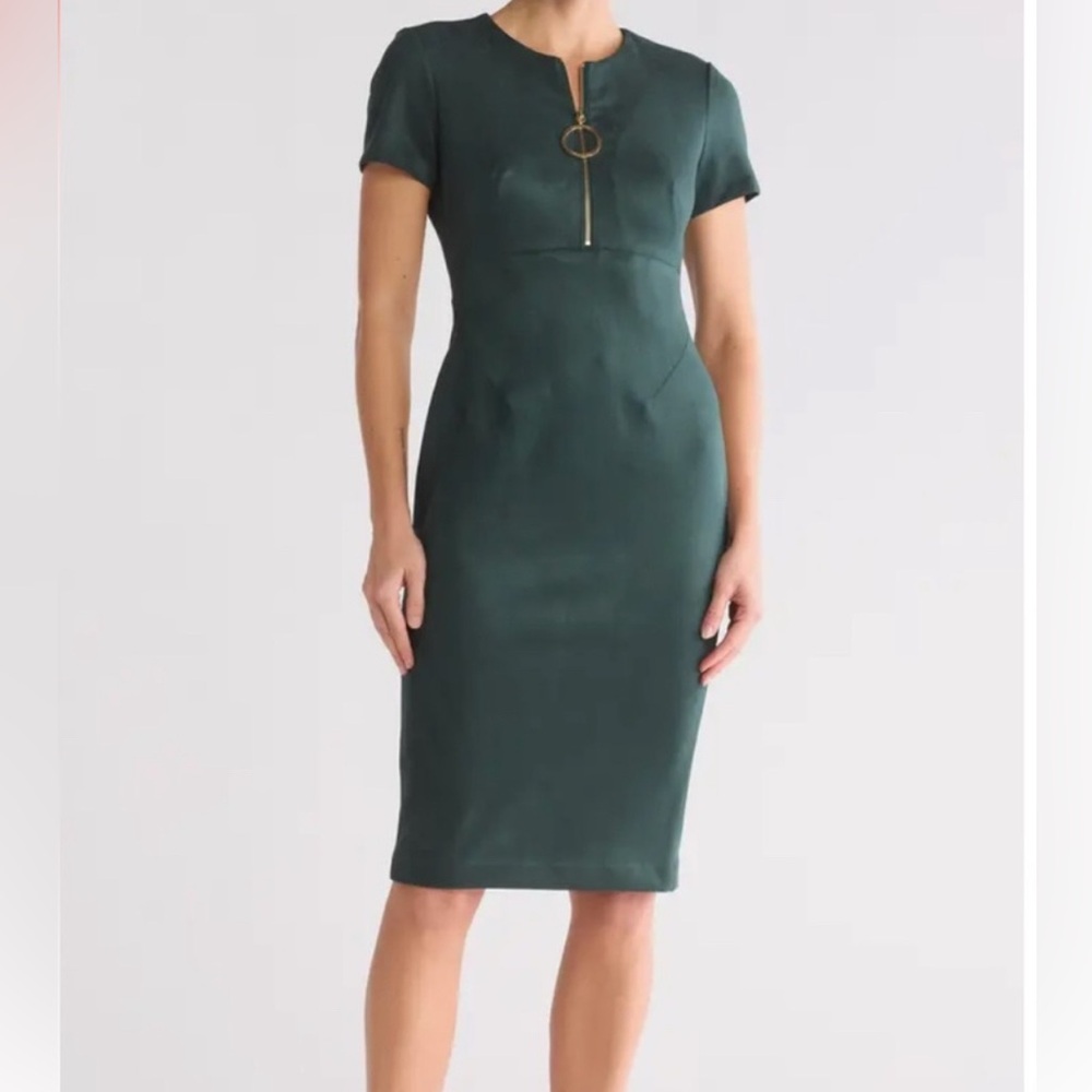 Calvin Klein Green suede Dress - 4